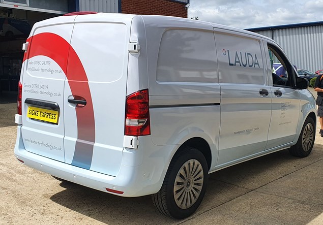 Fully wrapped Mercedes Vito for Lauda Technology Ltd