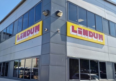 Lindum Group fascia signs by Signs Express Peterborough