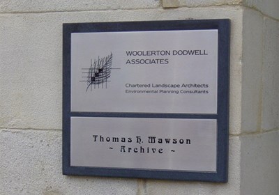 Engraved Stainless Steel Plaque Lancaster