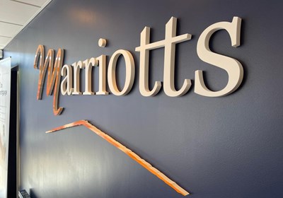 Marriotts Interior Wall Sign