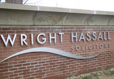 Wright Hassle Exterior Sign With Stainless Steel Warwick