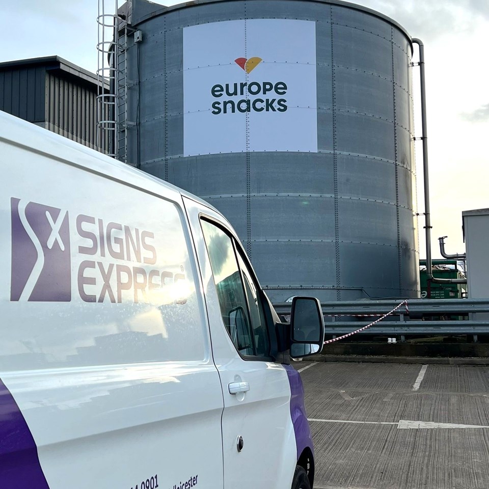 Digitally Printed Tank Graphics Europe Snacks Signs Express Leicester