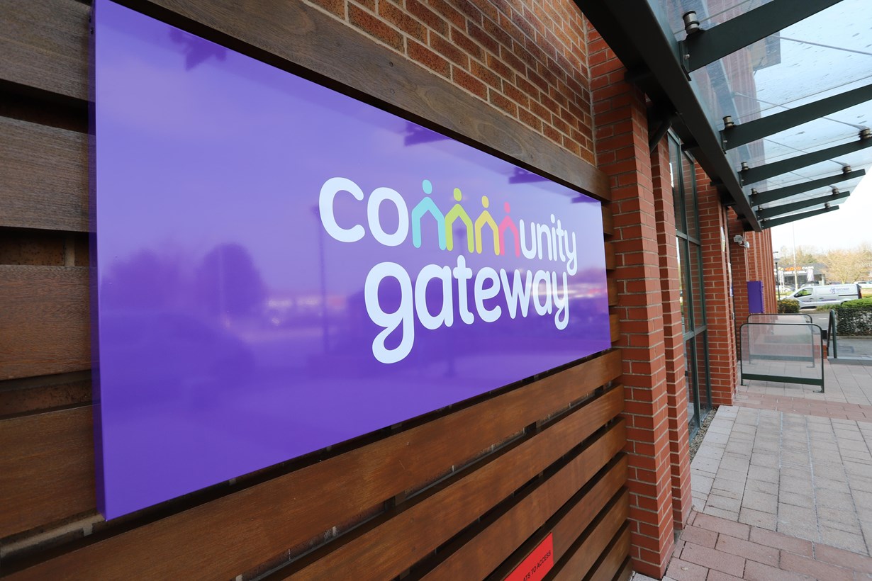 Community Gateway Local Authority Outdoor Business Signs Flexface Signs Central Lancs
