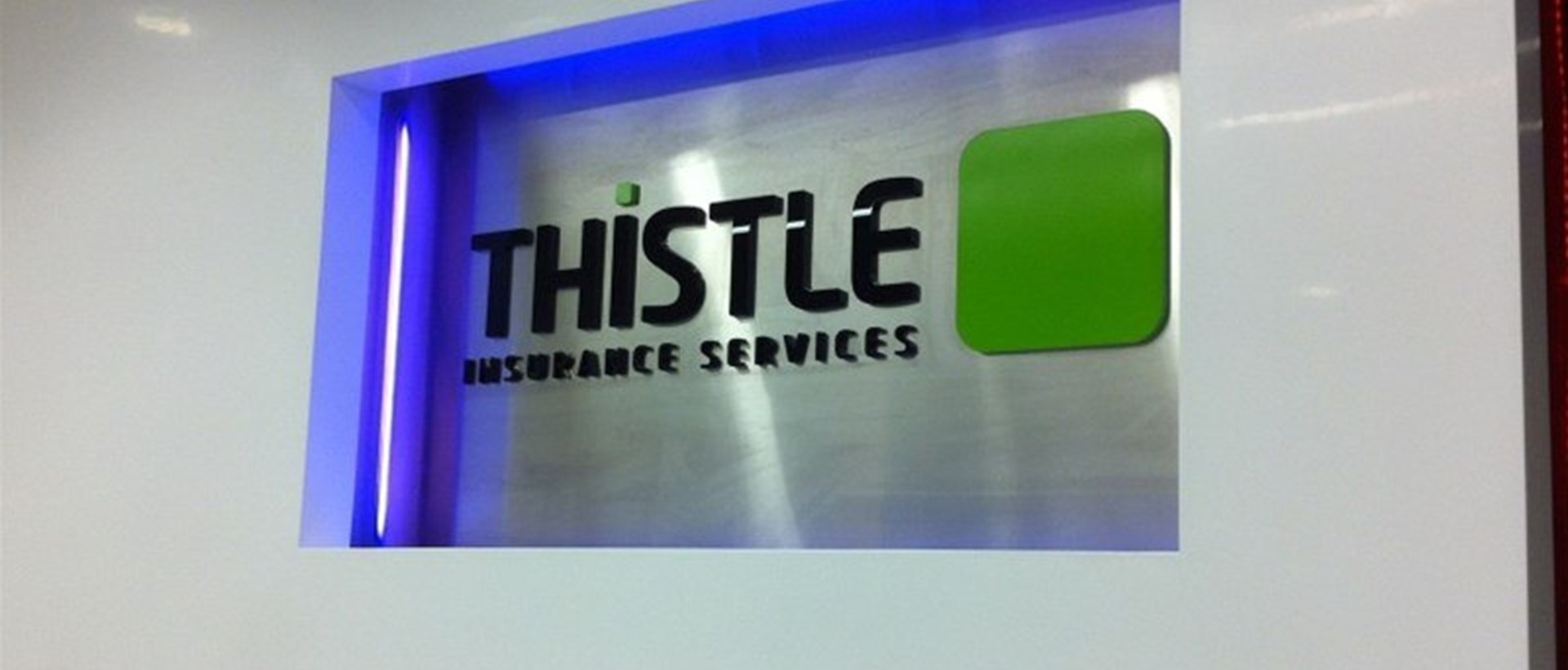 Thistle Insurance Services Illuminated Interior Sign Gloucester