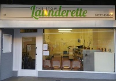 Aluminium Tray Sign For The Stow Launderette In Harlow