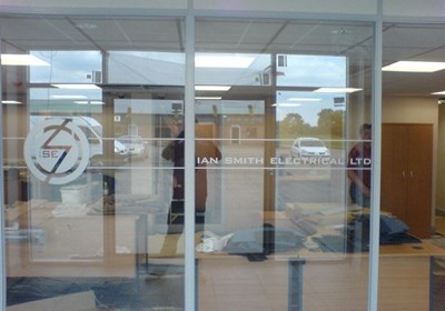 Cut Vinyl Window Graphics By Signs Express Grantham