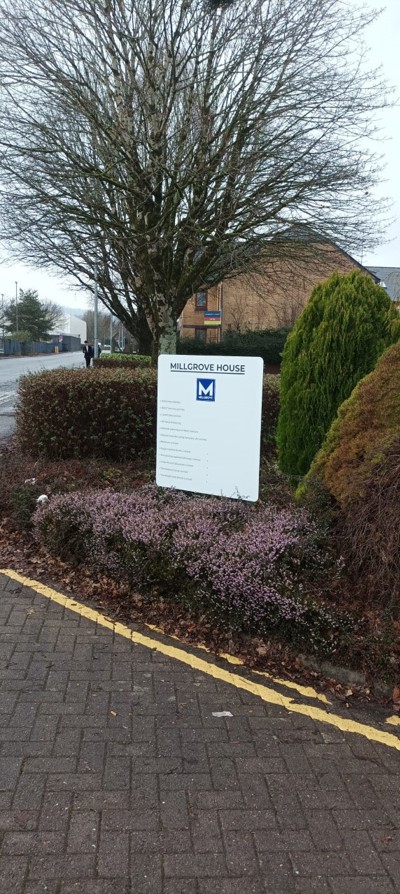 Mvj Capital Cardiff X Millgrove House Signs Express Cardiff Entrance Sign