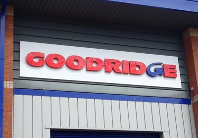Outdoor Business Signs Built Up Stainless Steel Acrylic Faced Letters With Illumination For Goodridge, Exeter