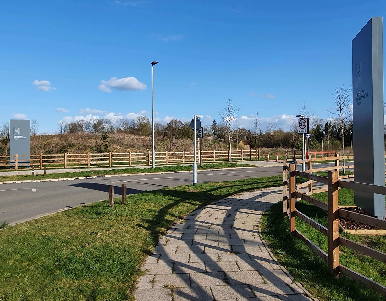 Main Entrance Monolith Signs For Harlow Innovation Park