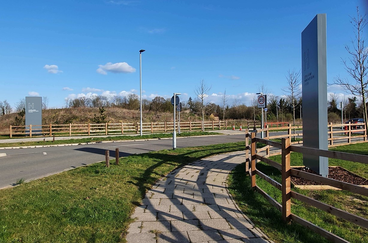 Main Entrance Monolith Signs For Harlow Innovation Park