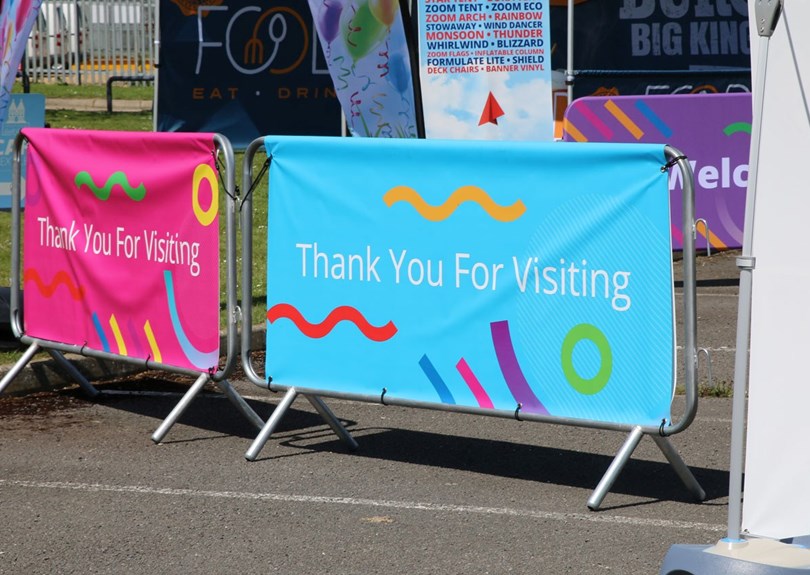 Branded Crowd Barriers