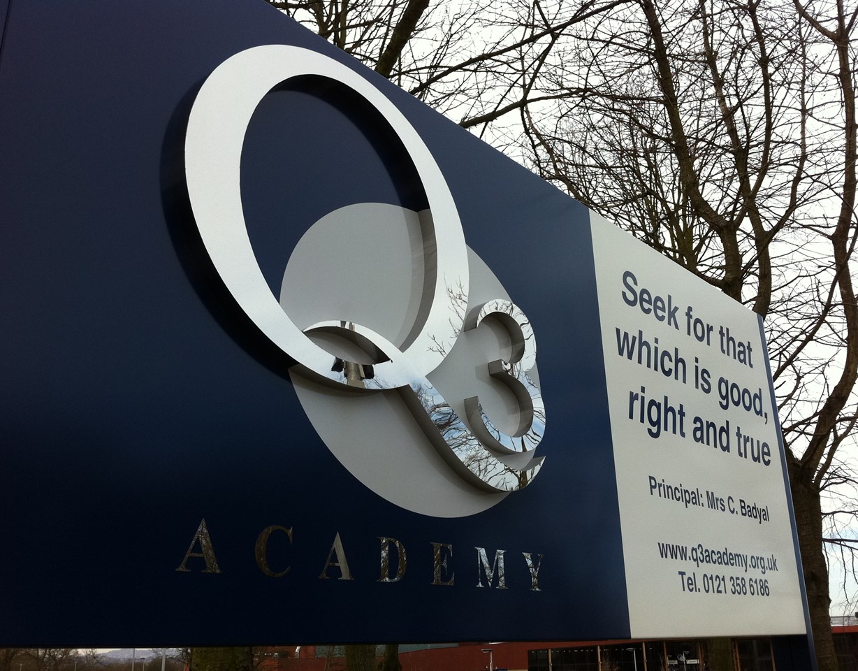 Academy Education & Schools Outdoor Business Signs Post And Panel Signs