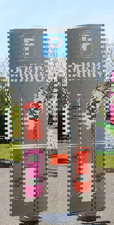 Outdoor pop up banner