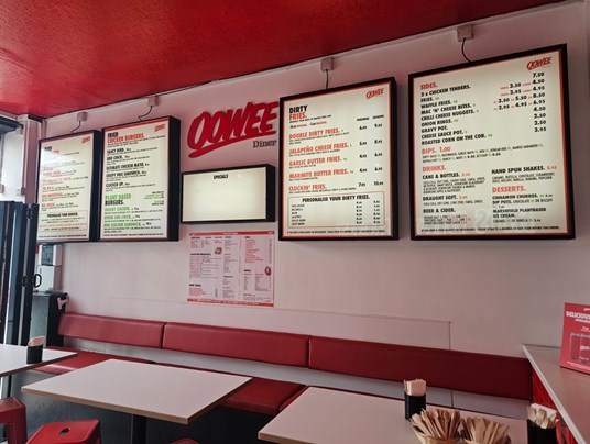 Oowee Diner - Interior Signage
