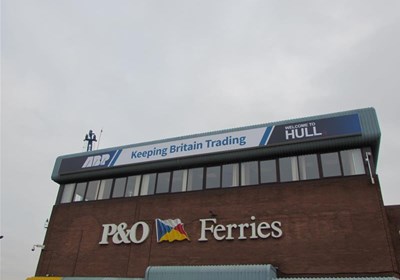 P&O Ferries Fascia Signs Hull