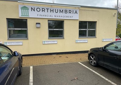 Northumbria Financial Management Sign By Signs Express South Durham