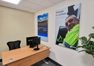 DFDS office wall wall signs by Signs Express Peterborough