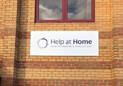 Help at Home Coventry Exterior Tray Sign
