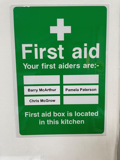 First Aid Signs Falkirk, Signs Express Falkirk, H&S Signs Falkirk