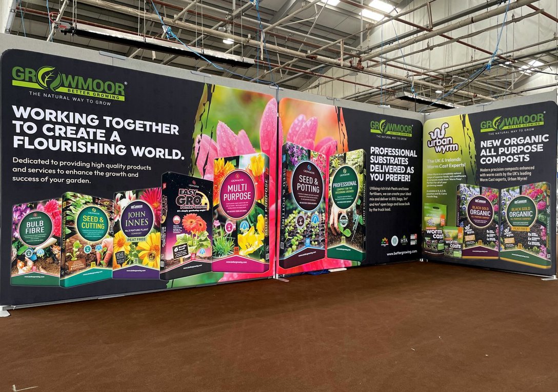Single Sided Digital Printed Six Metre Fabric Display Stand