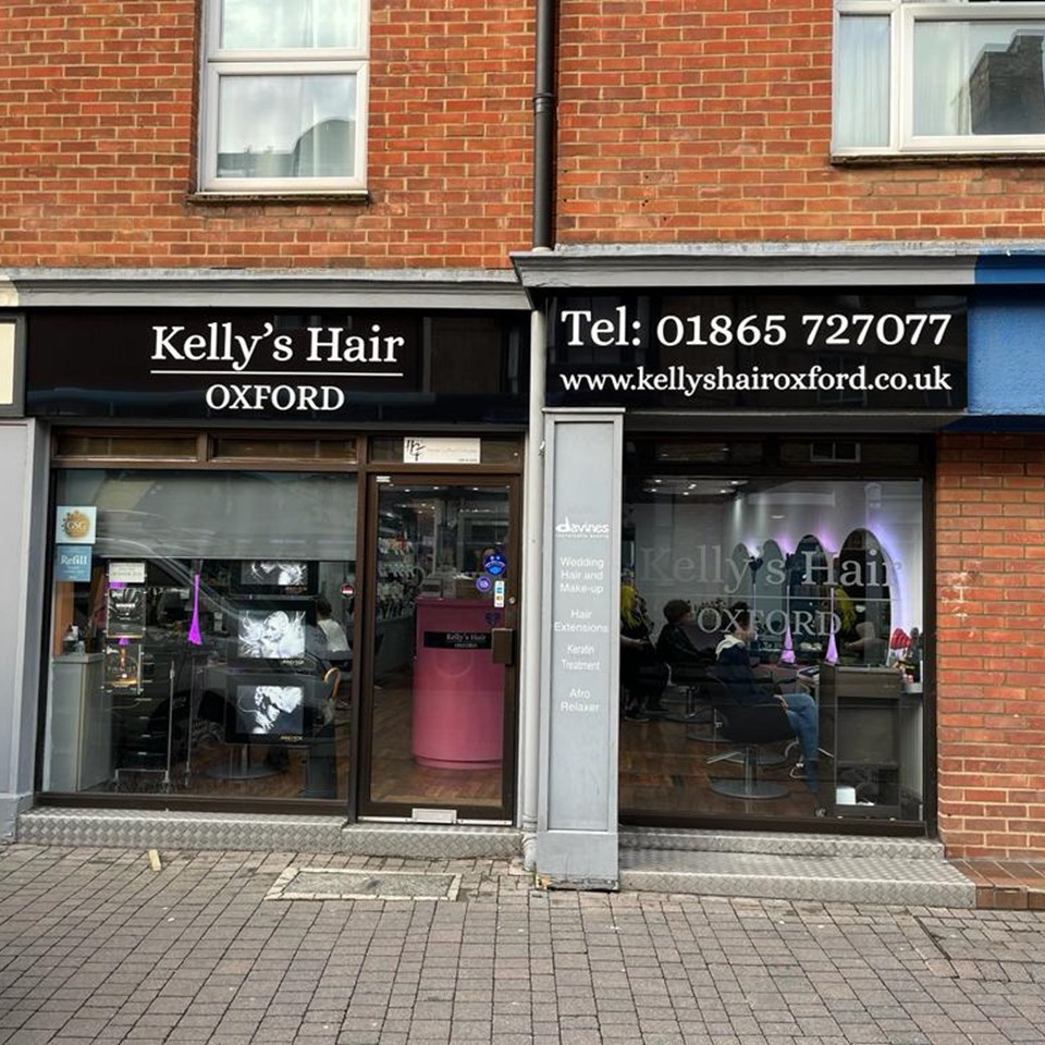 Kelly's Hair Oxford Shop Fascia Rasied Letters Signs Express Oxford