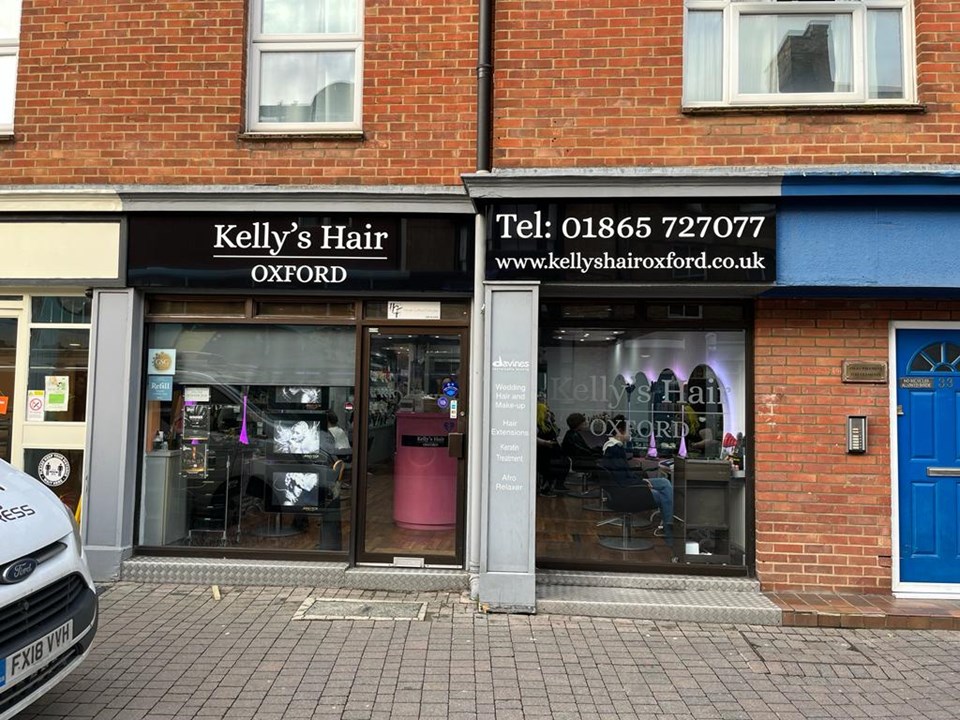 Kelly's Hair Oxford Shop Fascia Rasied Letters Signs Express Oxford