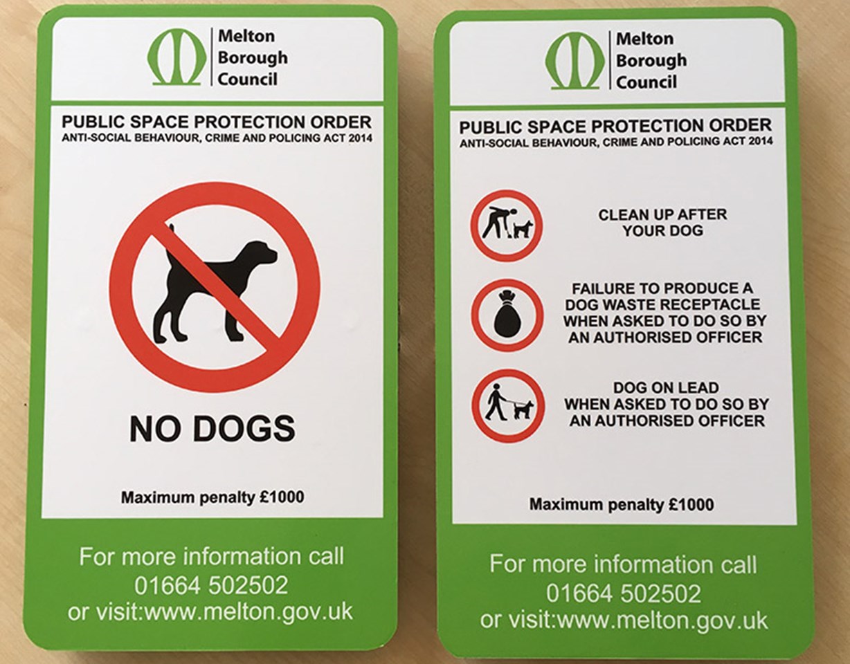Digitally Printed Dog Order Lamp Post Signs Melton Borough Council Signs Express Leicester