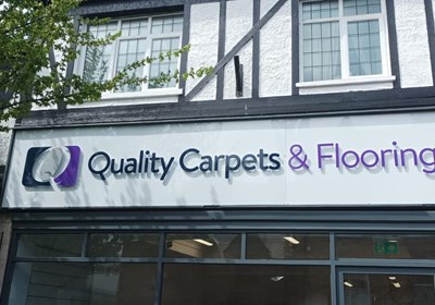 Quality Carpets Direct Llandaff – Signs Express Cardiff – Fascia Sign