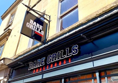 Bare Grills Smokehouse Restaurant Signage In Bath (Signs Express Bath)