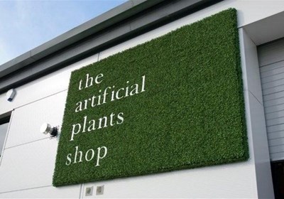 Artificial Foliage Large Scale Warehouse Sign Flat Cut Letters Gateshead