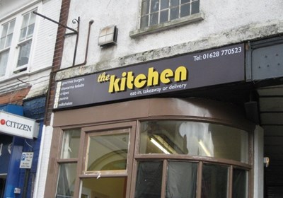 The Kitchen Fascia Sign With Individually Cut Letters Slough