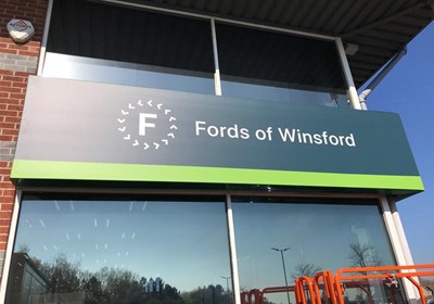 Fords Of Winsford Sign Tray Macclesfield