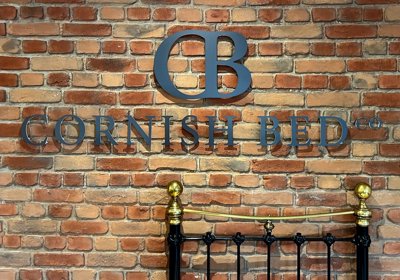 5mm Flat Acrylic Letters And Logo Faced With Charcoal Matt Laminated Vinyl