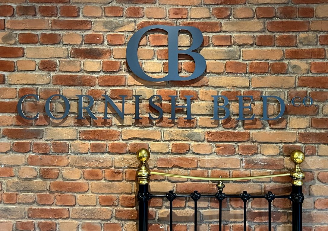 5mm Flat Acrylic Letters And Logo Faced With Charcoal Matt Laminated Vinyl