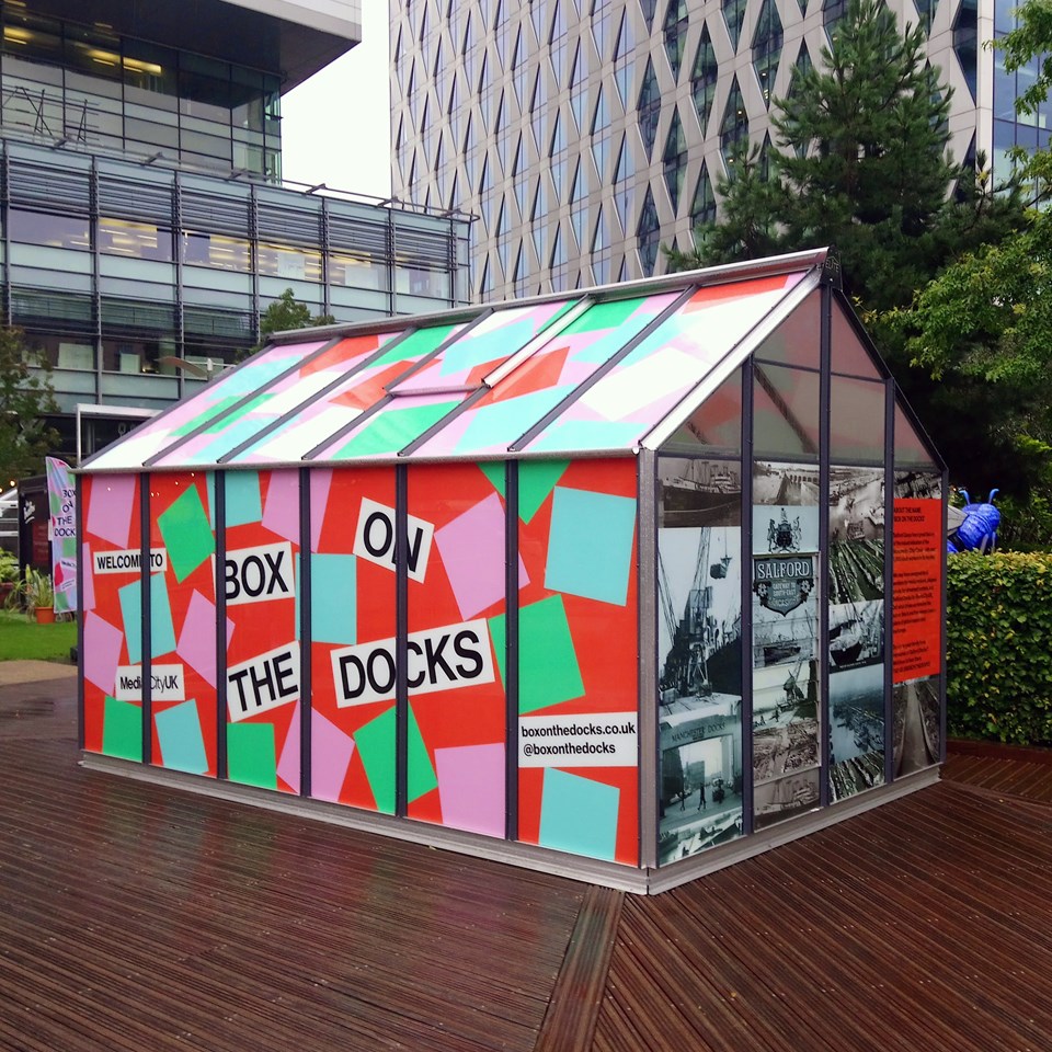 Mediacity Box On The Docks Window Graphics