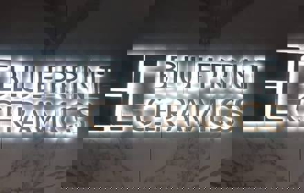 Halo illuminated sign