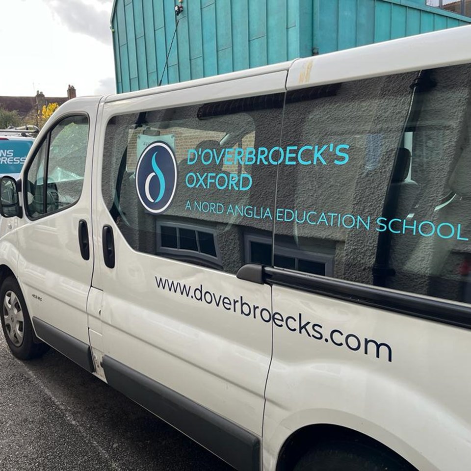 Branded Van Graphics For Doverbroecks School By Signs Express Oxford