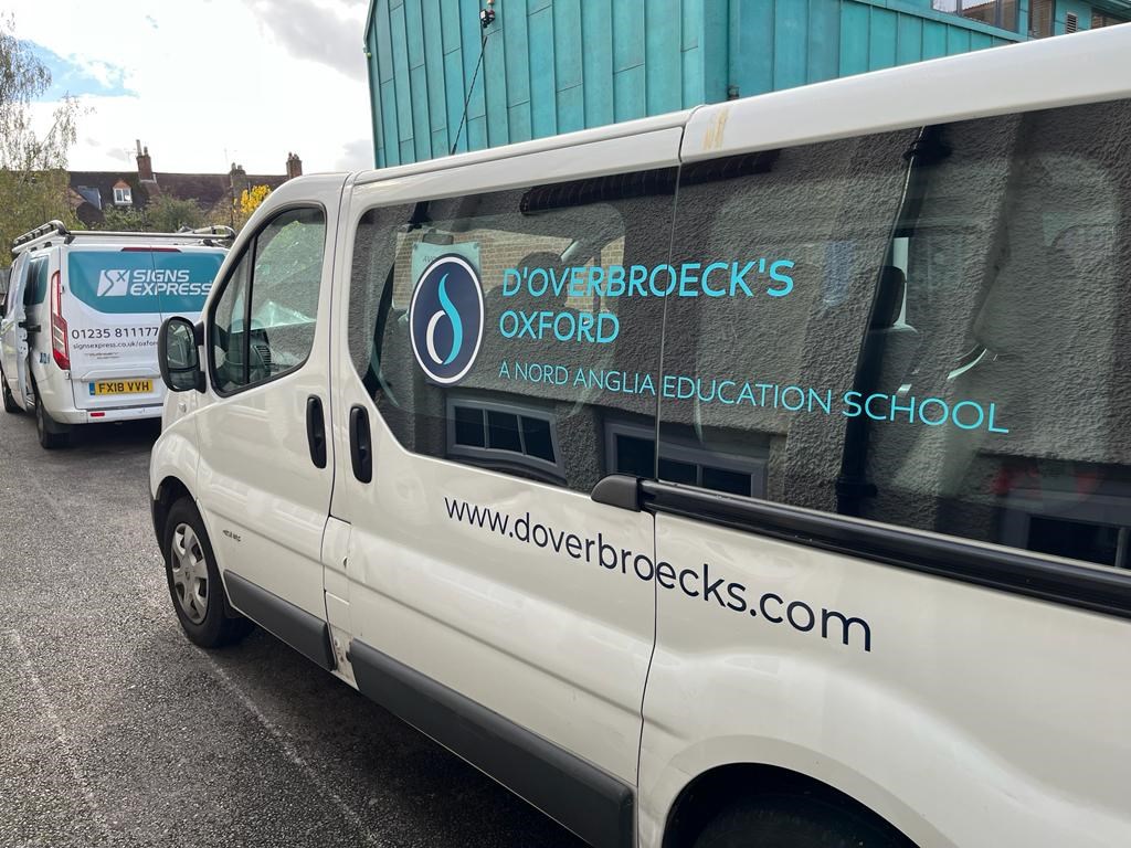 Branded Van Graphics For Doverbroecks School By Signs Express Oxford