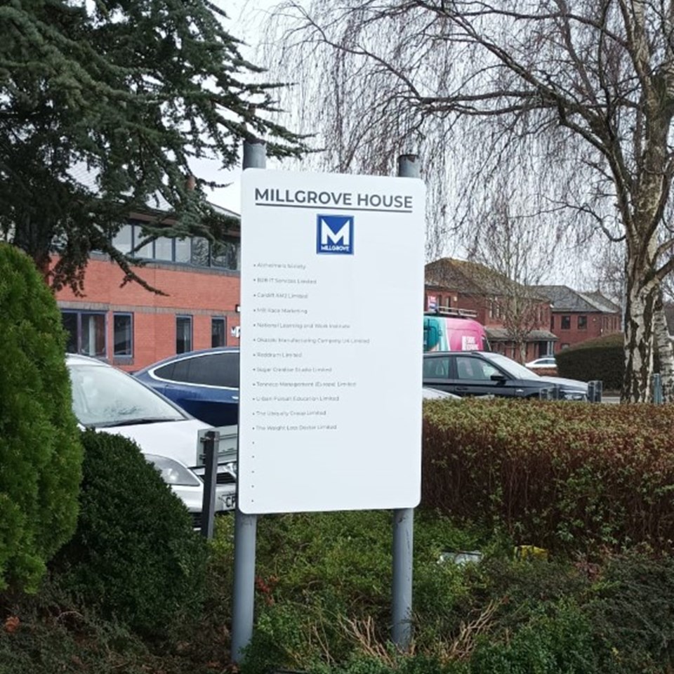 Mvj Capital Cardiff X Millgrove House Signs Express Cardiff Large Car Park Sign