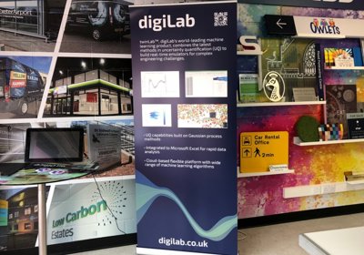 Budget Roll Up Banner Stand With Full Colour Digital Printed Graphics