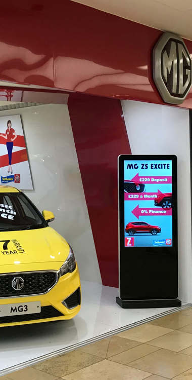 Freestanding Digital Posters