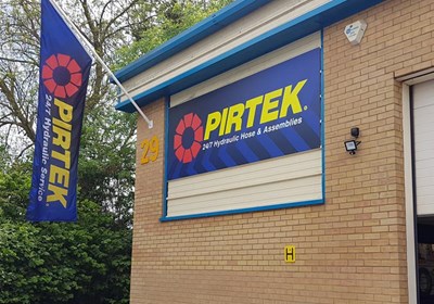 Pirtek Flag And Sign Tray Signs Express Worcester