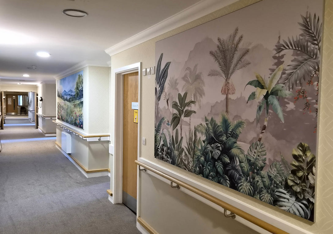 Fabric printed wall sign for Fortava Healthcare by Signs Express Peterborough