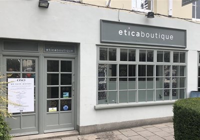 Etica Boutique Shop Front Sign Salisbury