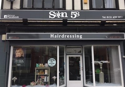 Hairdressing Salon Shop Front Sign Liverpool