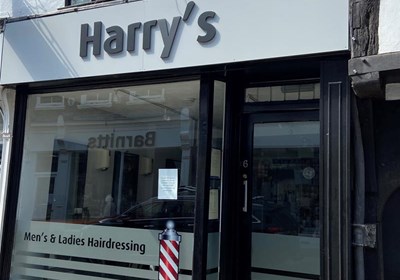 Harrys Barber Shop Signs York