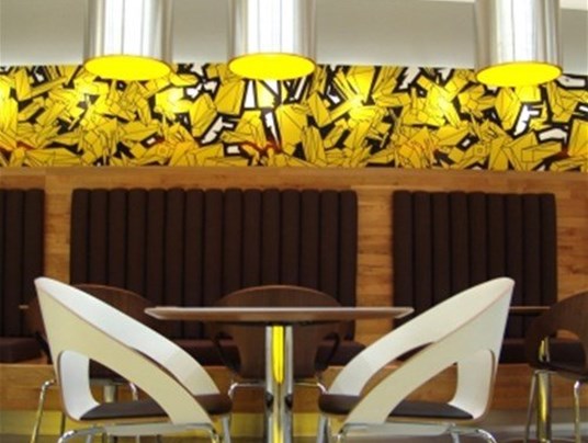 Anglia Ruskin University Large Format Digital Printed Wall Graphics Applied To Acrylic Panels