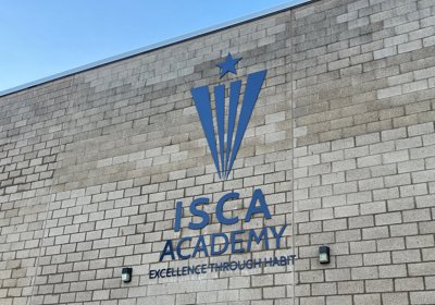 Powder Coated Fret Cut Stainless Steel Letters And Logo