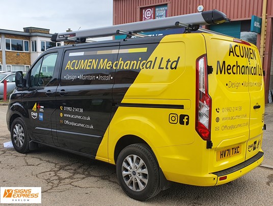 Part Wrap For Acumen Mechanical By Signs Express Harlow