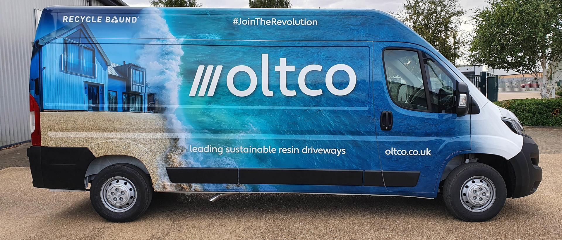 Peugeot Boxer sides wrapped for Oltco Peterborough